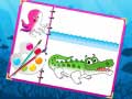 leikur Sea Creatures Coloring Book