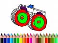 leikur Back To School: Monster Truck Coloring