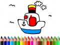 leikur Back to School: Boat Coloring