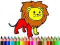 leikur Back To School: Lion Coloring Book