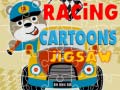 leikur Racing Cartoons Jigsaw