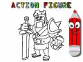 leikur Back To School: Action Figure Coloring