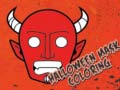 leikur Halloween Mask Coloring Book