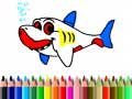 leikur Back To School: Shark Coloring Book