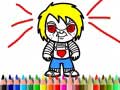 leikur Scary Boy Coloring Book