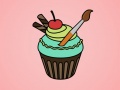 leikur Yummy Cupcake Coloring