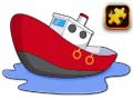 leikur Cartoon Ship Puzzle