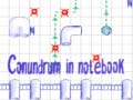 leikur Conundrum In Notebook