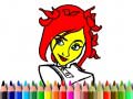 leikur Back To School: Cute Girl Coloring