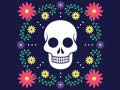 leikur Colorful Skull Jigsaw