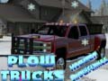 leikur Hidden Snowflakes Plow Trucks