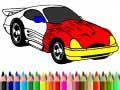 leikur Back To School: Muscle Car Coloring