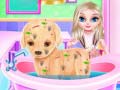 leikur Baby Elsa Puppy Surgery