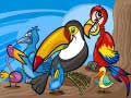 leikur Exotic Birds Coloring