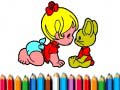 leikur Back To School: Aby Girl Coloring