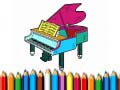 leikur Back To School: Piano Coloring Book