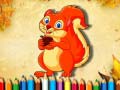 leikur Squirrel Coloring Book