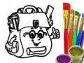 leikur Back To School: School Bag Coloring Book