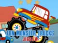 leikur Fun Monster Trucks Jigsaw