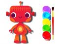 leikur Back to School: Robot Coloring Book