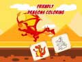 leikur Friendly Dragons Coloring