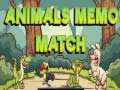 leikur Animals Memo Match
