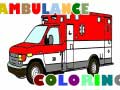 leikur Ambulance Trucks Coloring Pages