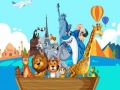 leikur Crazy Friends Travel The World Puzzle
