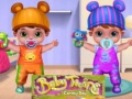 leikur Baby Twins Caring Day
