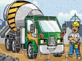 leikur Construction Trucks Jigsaw