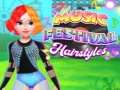 leikur Music Festival Hairstyles