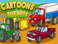 leikur Cartoons Five Diffs