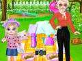 leikur Princess Family Picnic Day