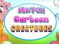 leikur Match Cartoon Creatures