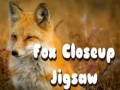 leikur Fox Closeup Jigsaw