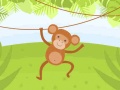 leikur Funny Monkeys Coloring