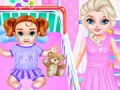 leikur Little Elsa Caring Day