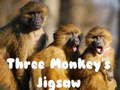 leikur Three Monkey's Jigsaw