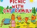 leikur Picnic With Cat Family
