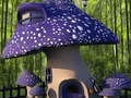 leikur Funny Mushroom Houses Jigsaw