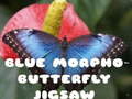 leikur Blue Morpho Butterfly Jigsaw