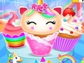 leikur Unicorn Mermaid Cupcake Cooking Design