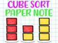 leikur Cube Sort Paper Note