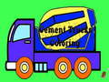leikur Cement Trucks Coloring