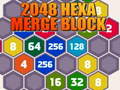 leikur 2048 Hexa Merge Block