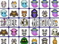 leikur Cat Pixel Mahjong