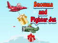 leikur Snowman and Fighter Jet