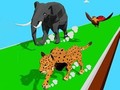leikur Animal Transform Race 3D