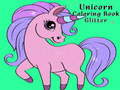 leikur Unicorn Coloring Book Glitter