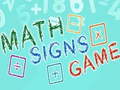 leikur Math Signs Game